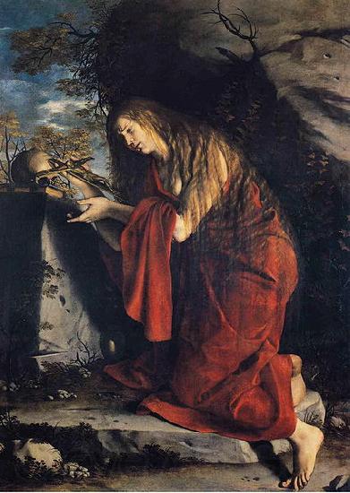 Orazio Gentileschi Saint Mary Magdalen in Penitence Spain oil painting art